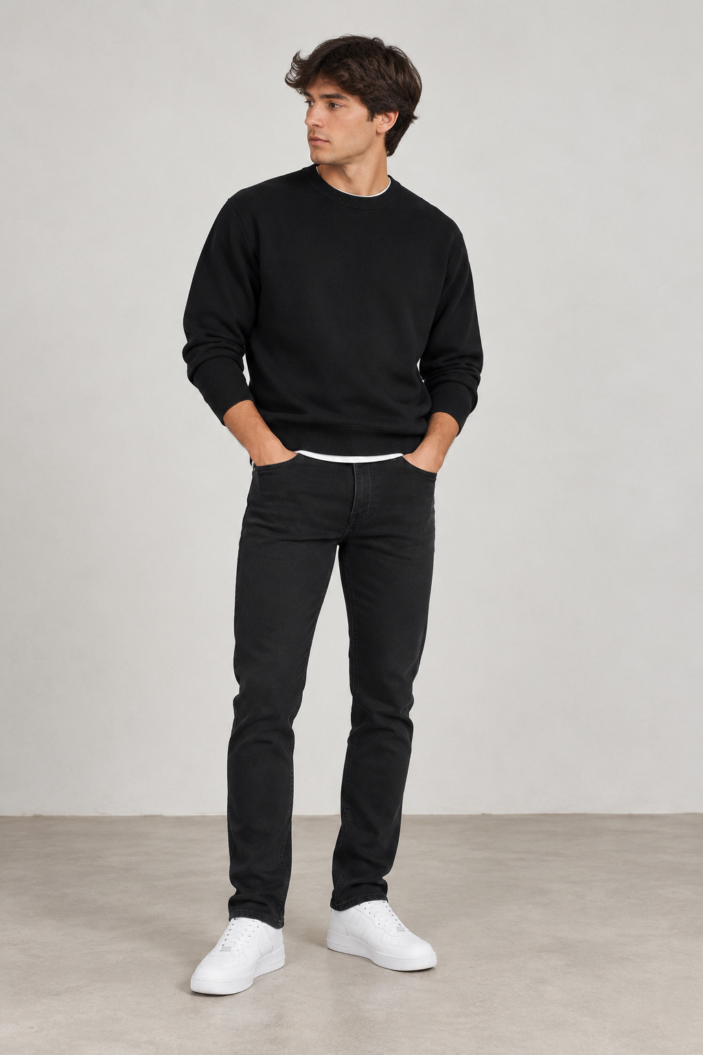 Vaquero Slim Fit Negro