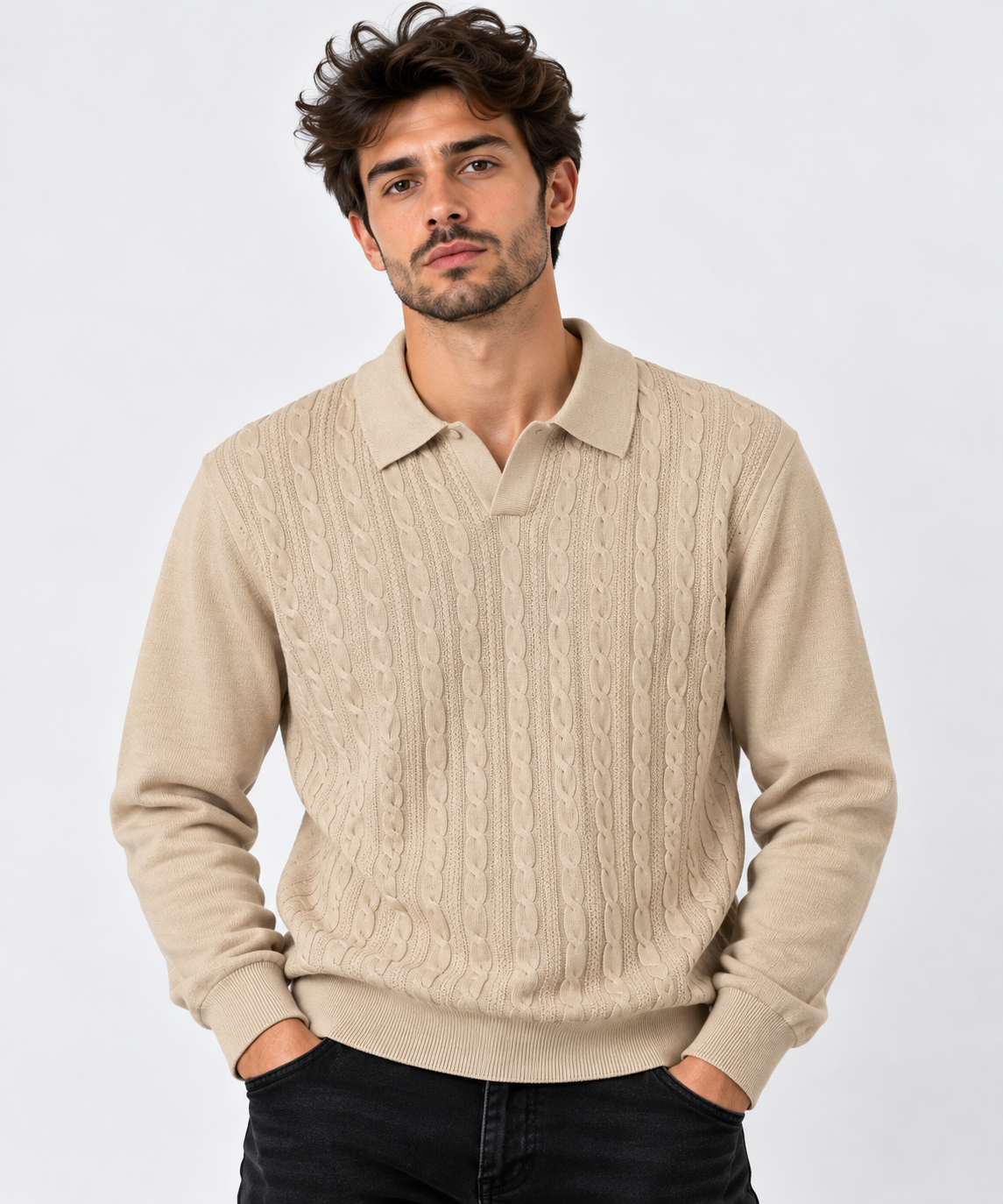 Polo de Malha com Tranças