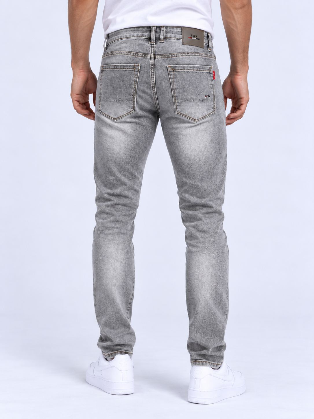 Vaquero Slim Fit Gris Lavado