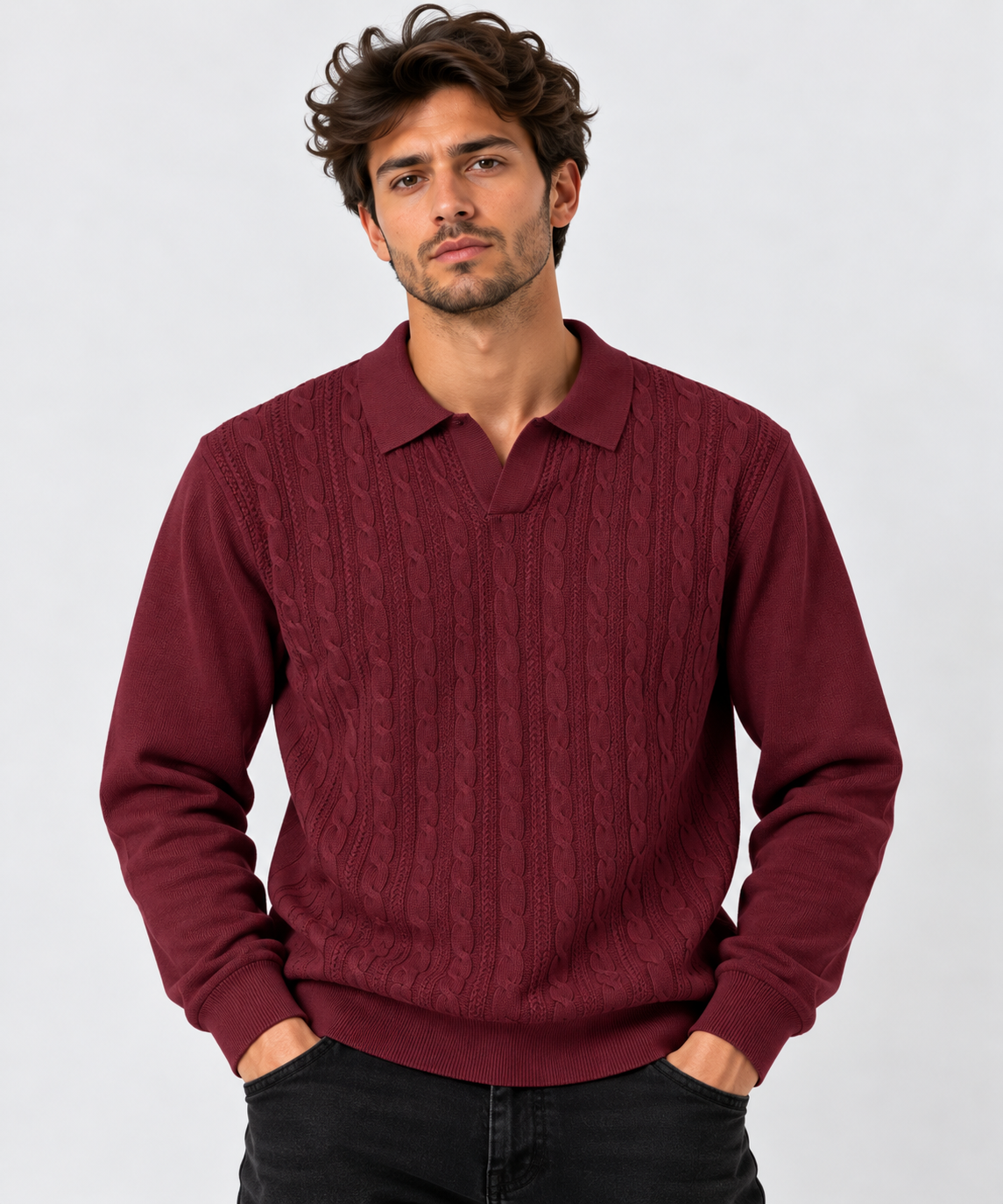 Polo de Malha com Tranças