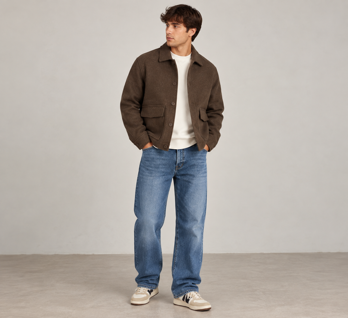 Sobrecamisa Estructurada con Bolsillos