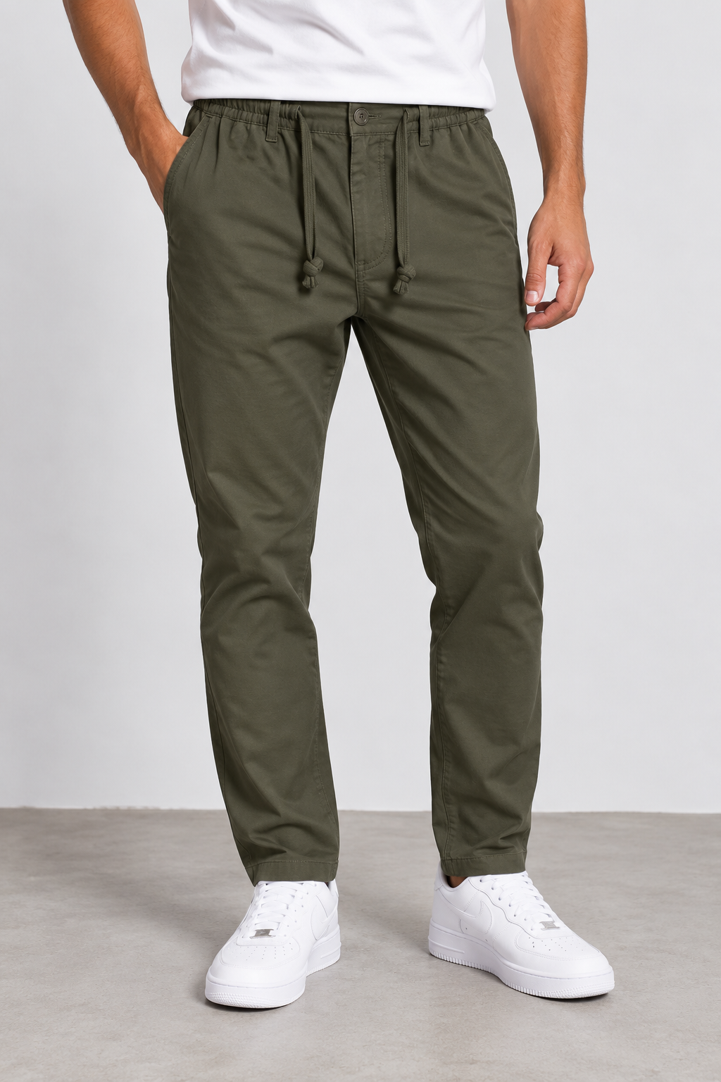 Pantalón Chino Jogger con Cordón