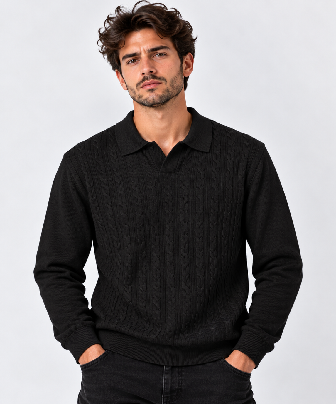 Polo de Malha com Tranças