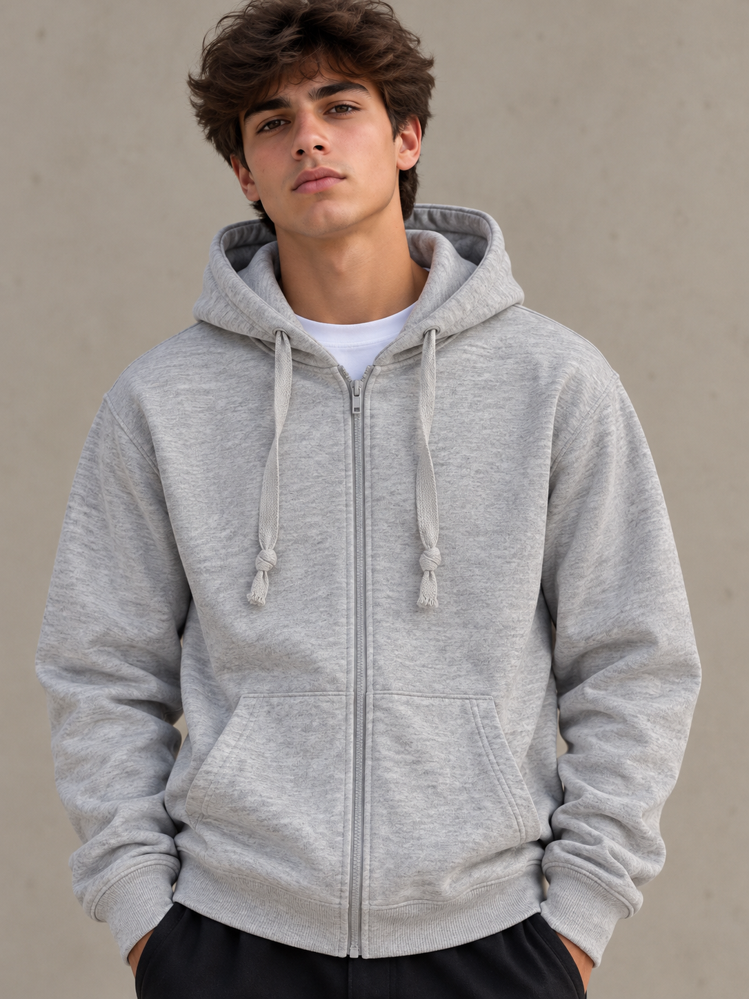 Sweatshirt com fecho de correr Tuosen