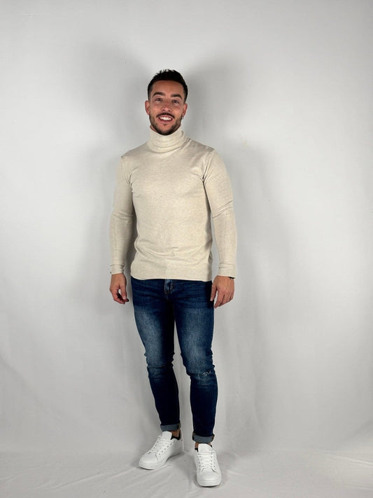 Jersey Cuello Alto Beig - MGO Men