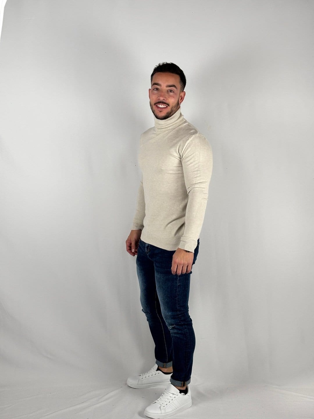 Jersey Cuello Alto Beig - MGO Men