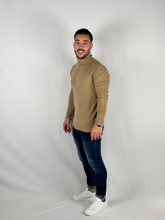 Jersey Cuello Alto Camel - MGO Men