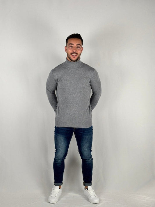 Jersey Cuello Alto Gris Oscuro - MGO Men