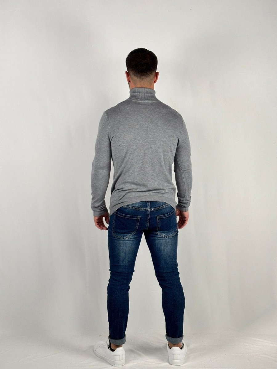 Jersey Cuello Alto Gris Oscuro - MGO Men