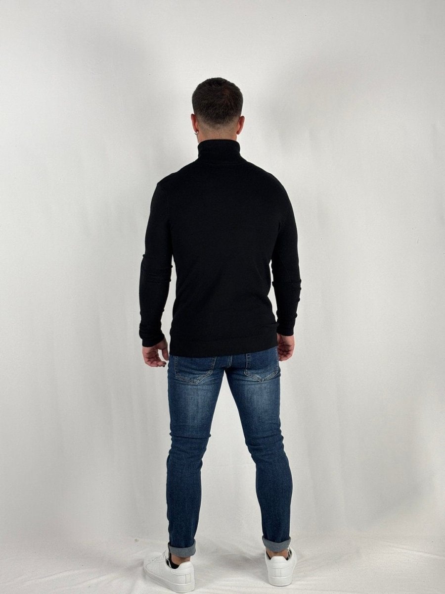 Jersey Cuello Alto Negro - MGO Men
