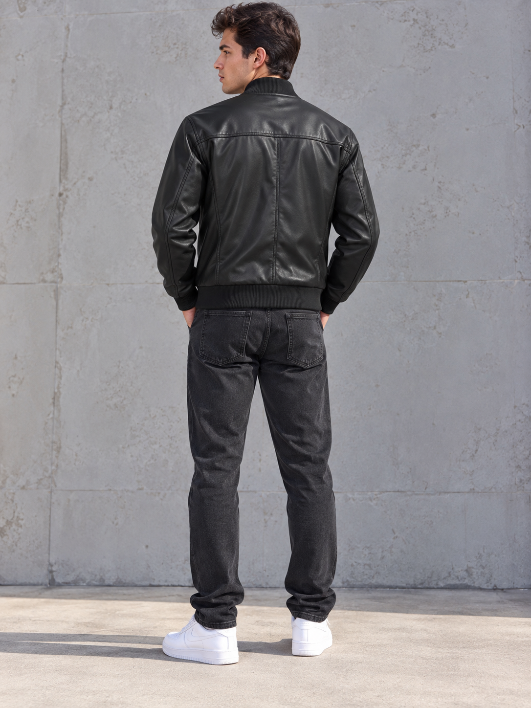 Chaqueta Aviador con Cremallera