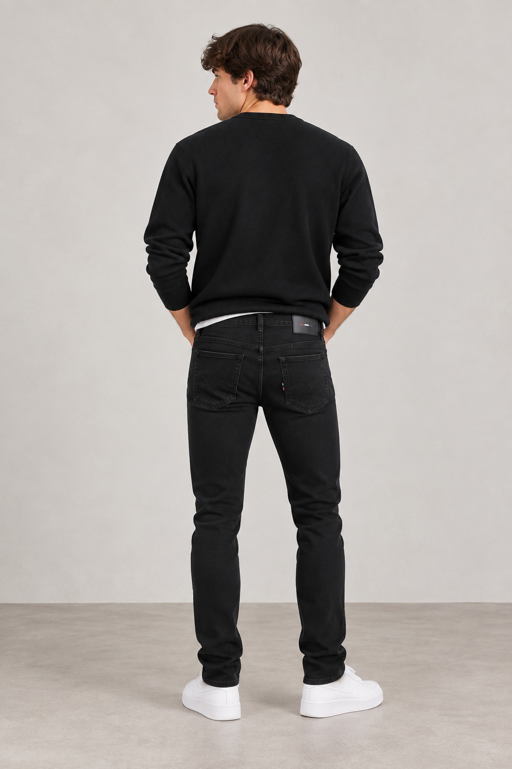 Vaquero Slim Fit Negro
