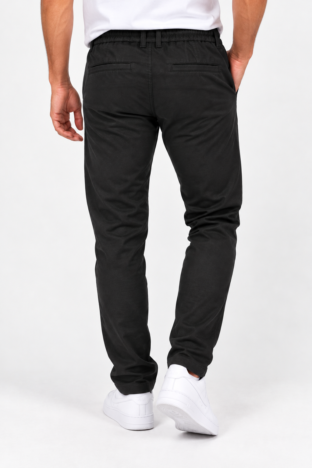 Calças Chino Jogger com Cordão Ajustável