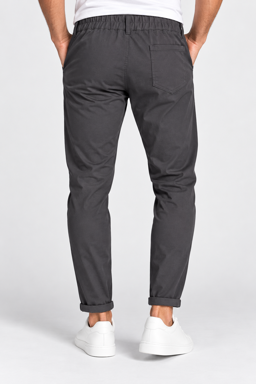 Pantalón Chino Jogger de Pinzas con Cordón Ajustable