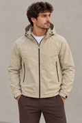 Chaqueta Impermeable con Forro Interior y Capucha Desmontable